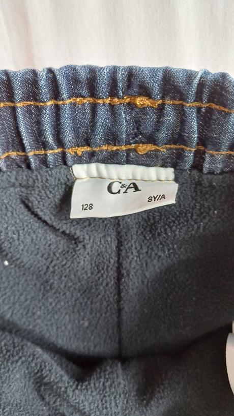 Zateplené rifle flísom ca 128, c&a,128