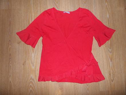 Červená blúzka s volánom, orsay,m
