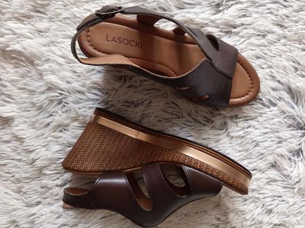 Sandálky kozene, lasocki,37