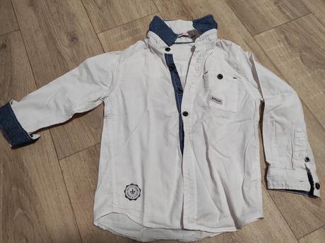 Chlapčenská biela košeľa veľkosti 98, 98