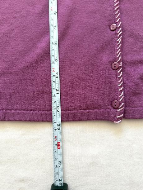 Vlnený kardigan s ozdobným výstrihom, m