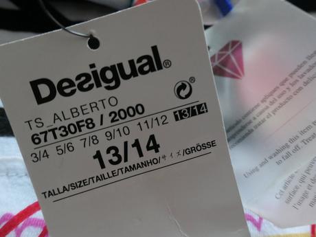 Desigual original super tricko+privesok 164/xs/s, desigual,164 / s / xs