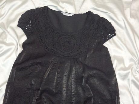 Luxusná čierna tunika, m