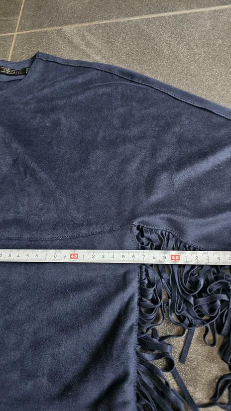 Semiš blúzka so strapcami, triasňami. western štyl, zara,s