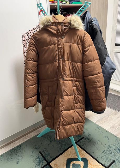 Dlhá zateplená bunda puffer parka, hollister,s