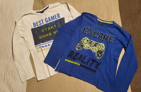 2x tričko dlhý rukáv velk. 146/152, 146