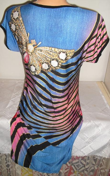 Talianska s kamienkami motylia tunika, s