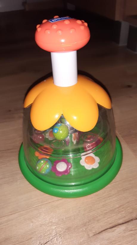 Push and spin carousel hračka na rozvoj zručností, 