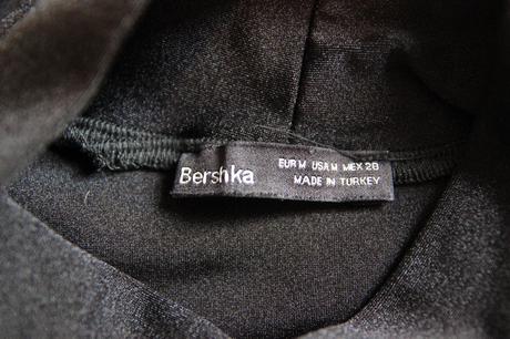 Čierny body top, bershka, bershka,m