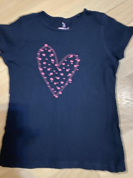 Tričko tmavomodré so srdiečkom, pepperts,134