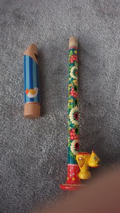 Píšťalky drevené 2ks,