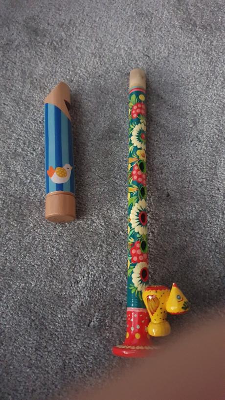 Píšťalky drevené 2ks,