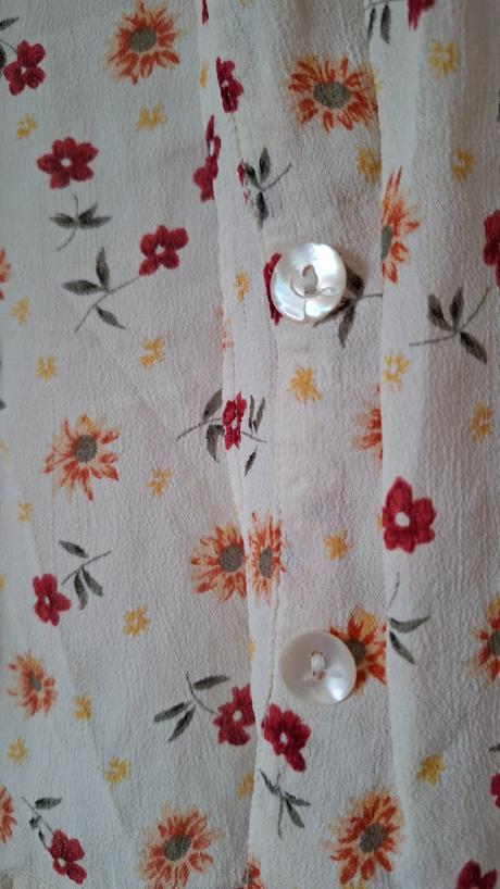 Kvietkovaná blúzka, h&m,36