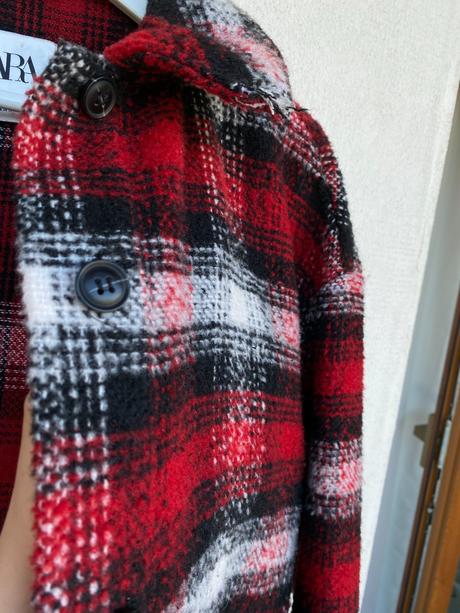 Dlhý prechodný kabát / vrchná košeľa shacket, zara,s