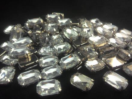 Korálky dvojdierkové 10x14 mm, 