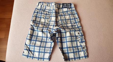 Kockované kraťasy 116, h&m,116