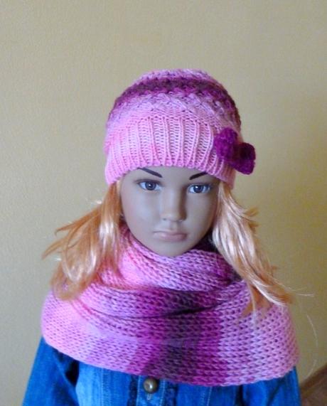 3 set- v ruzovom melire prechodna supravka , 98 - 128