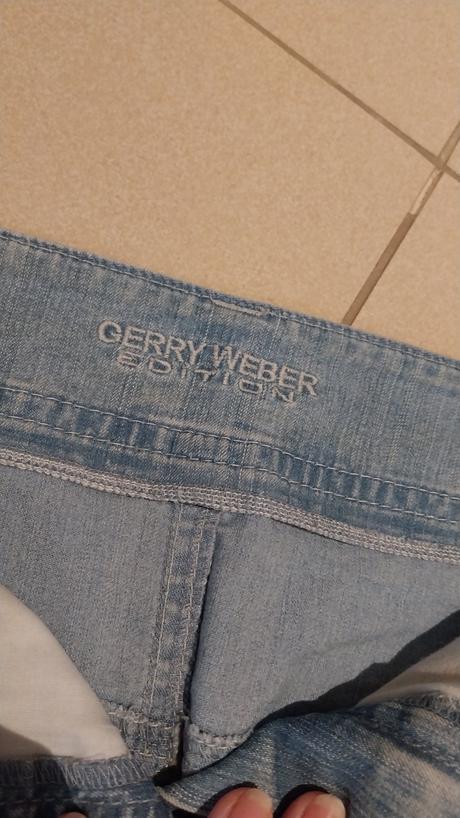 Bledomodra riflova sukna gerry weber v. 40, gerry weber,40