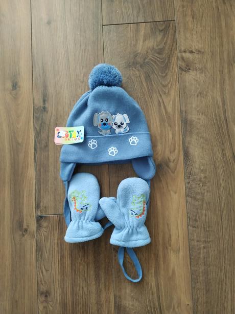 Zimný overal+čiapka, 74