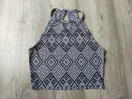 Ciernobiely crop top, s