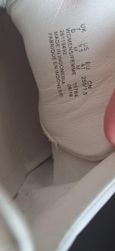 Kozene barefoot biele tenisky clarks vel 40/41, clarks,41