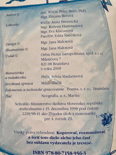 Zbierka úloh z matematiky pre 4. ročník,