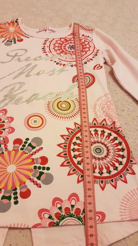 Dievčenské mierne zateplené tričko veľ.122/128, 122