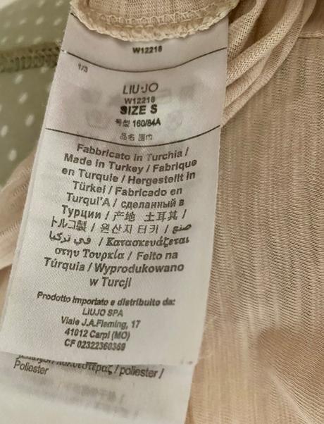 Tričko s krajkou a krištalikmi liu jo s/m, liu jo,s