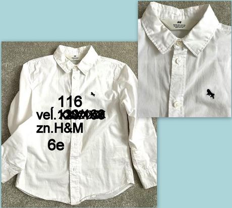Chlapčenská košeĺa, veĺ.116, 5-6r, zn.h&m, h&m,122