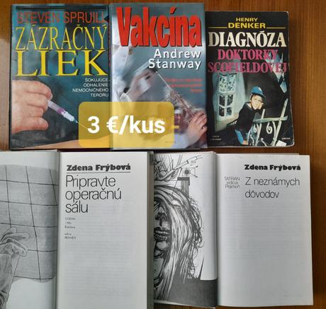 Lekárske romány a trilery, 