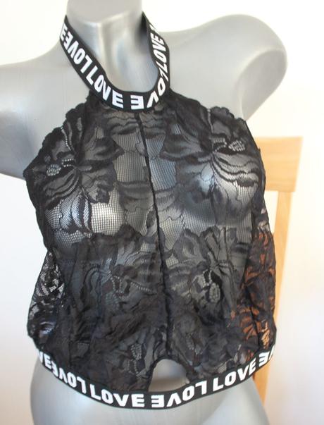 Cipkovany crop top, xxl