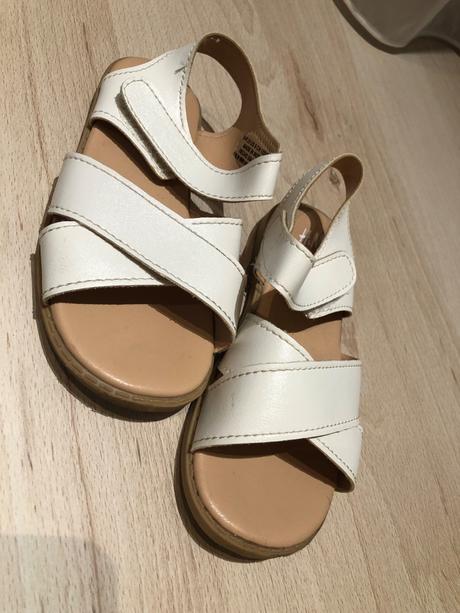 Biele sandále, h&m,25