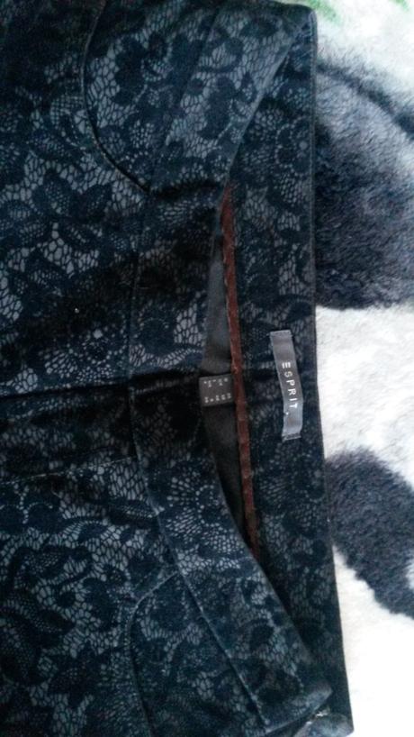 Vzorované nohavice-semiš, esprit,38