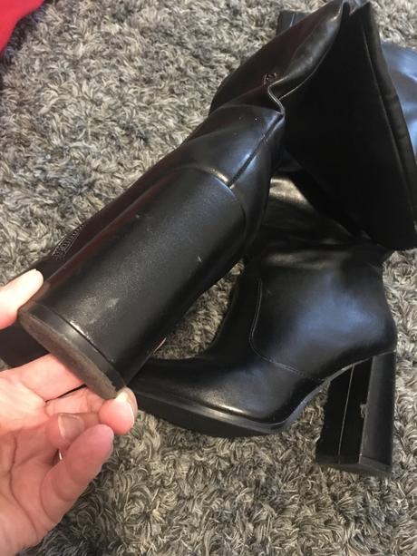 Elegantné čierne čizmy 37, 37