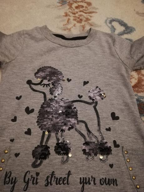 Predľžené tričko/tunika by-gri, 110