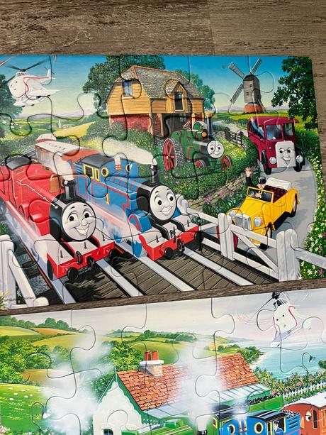 Sada puzzle vláčik tomáš a priatelia 12+1 ks,