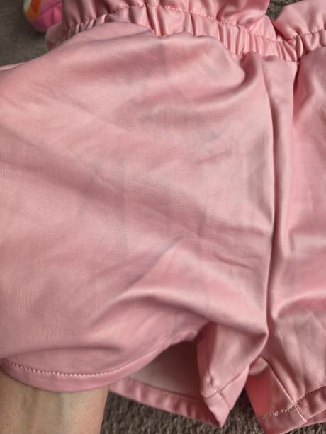 Ružové koženkové kraťasy 128/134, terranova,128
