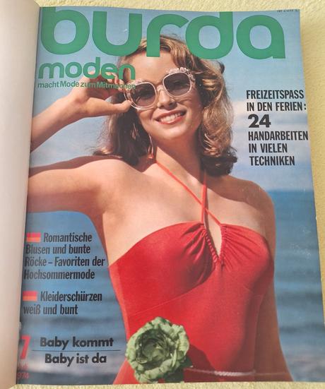 Zväzok retro burdy 1974 (2. polrok, čísla 7-12), 