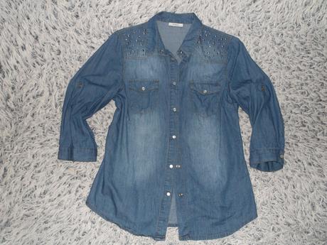 Riflová košeľa yessica m, yessica,m