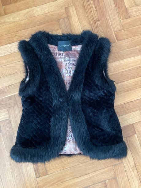 Kožušinová vesta, s