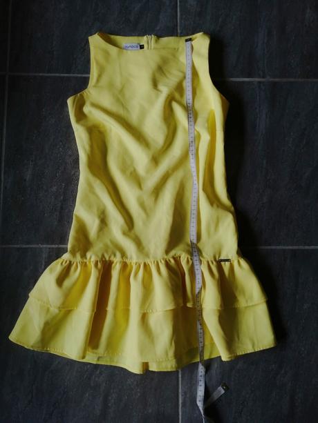 Jasnožlté šaty numoco, vs, s
