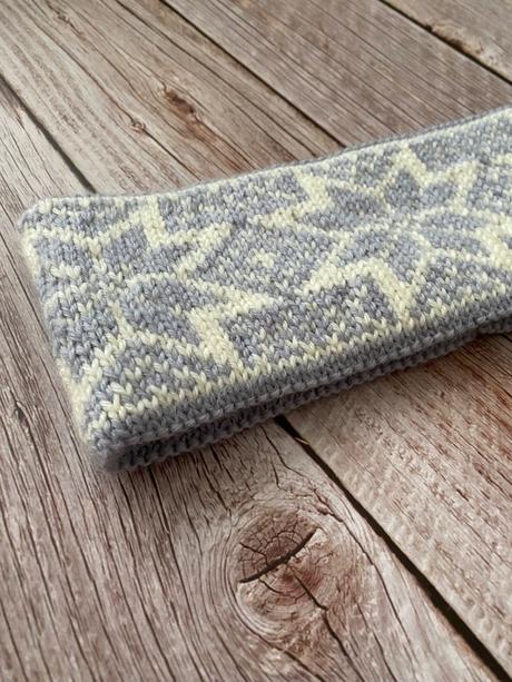 Pletená čelenka dvojvrstvová, 56