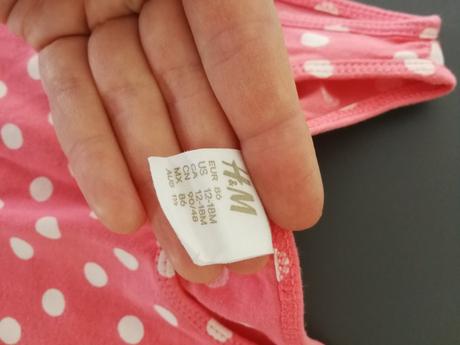 Bodkované šaty, h&m,86