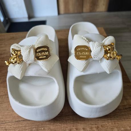 Bielo zlate slapky, 40