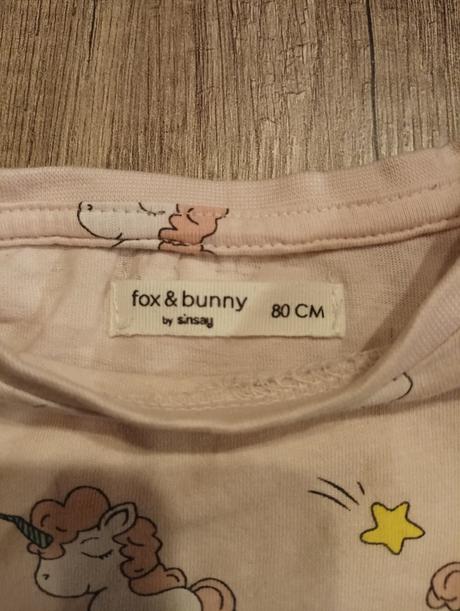 Kratke tricko s jednorozcom, fox & bunny,80