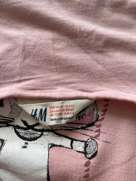 H&m tričko zajko, h&m,110