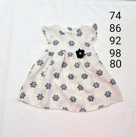 Šaty kvet, 74 / 80 / 92 / 98