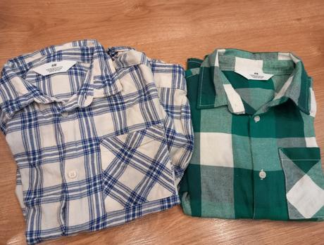 Košieľky  2x, h&m,140