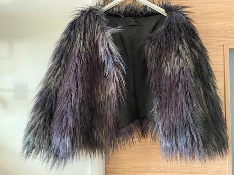 Luxusný diesel faux fur shearling jacket, diesel,m