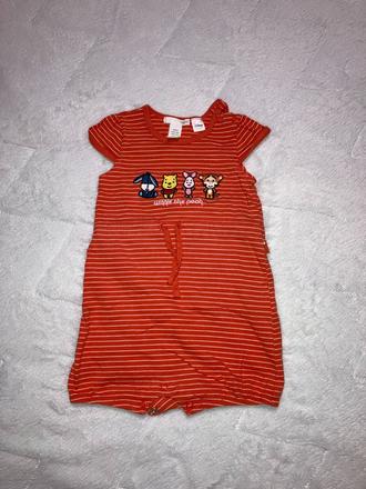 Letný overal macko pu, h&m,86